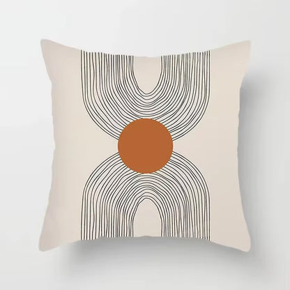 Capa de Almofada Linhas Abstratas