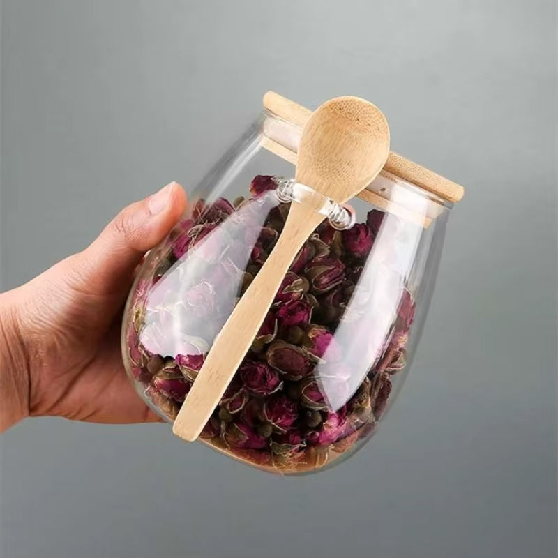 Airtight Glass Food Storage Jars