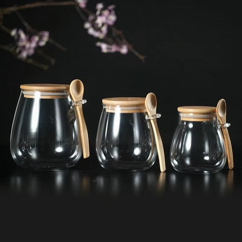 Airtight Glass Food Storage Jars