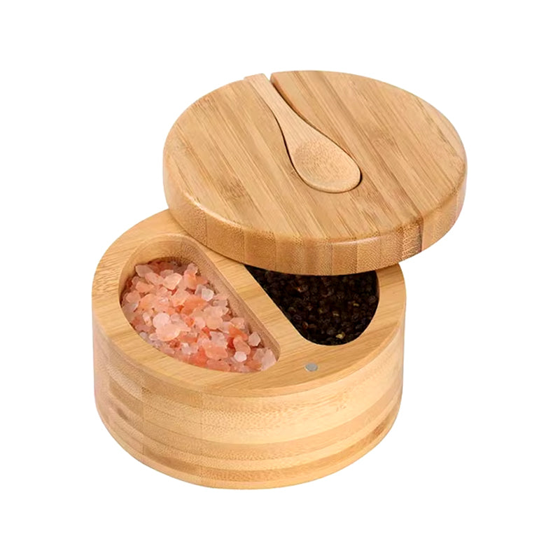 Caja de Bambú para Condimentos con Cuchara