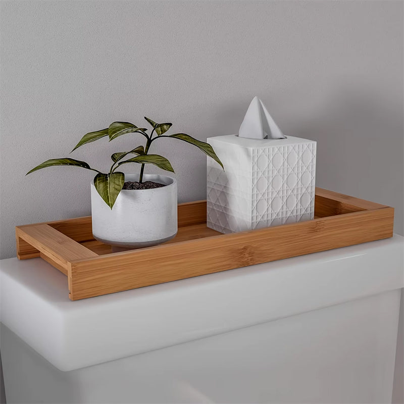 Bandeja Organizadora de Bambú para Baño