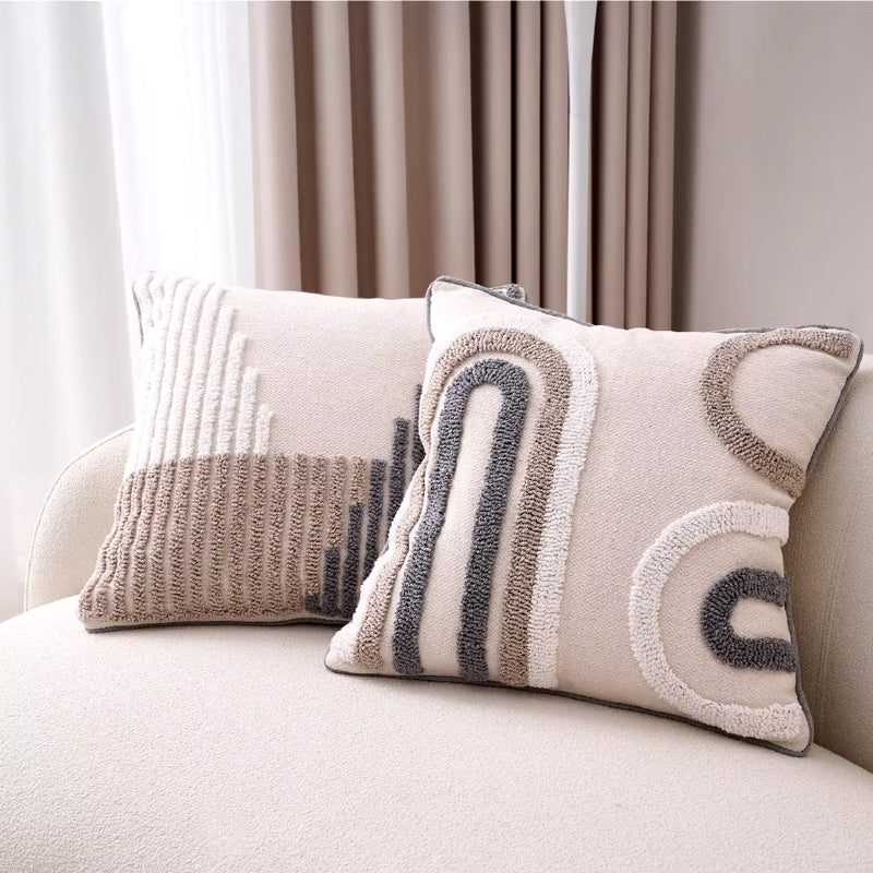 Fundas de almohada bohemias con borlas