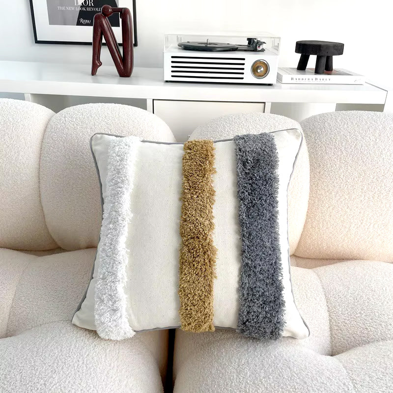 Fundas de almohada bohemias con borlas