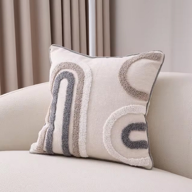 Fundas de almohada bohemias con borlas
