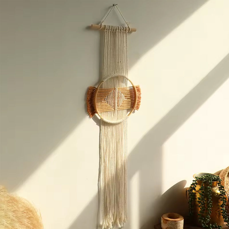 Tapiz de Macramé Redondo Boho