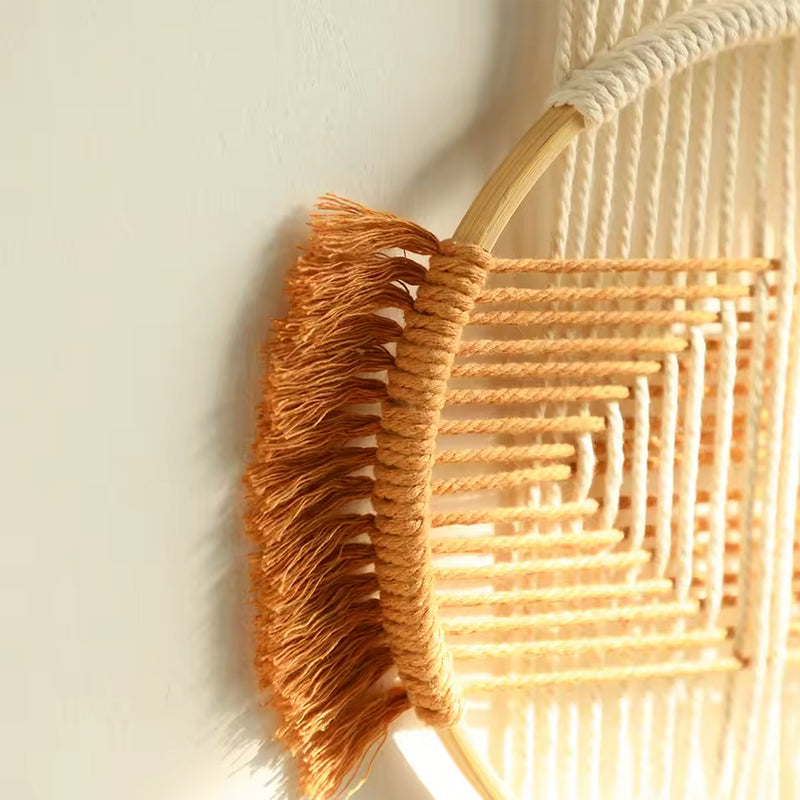 Tapiz de Macramé Redondo Boho