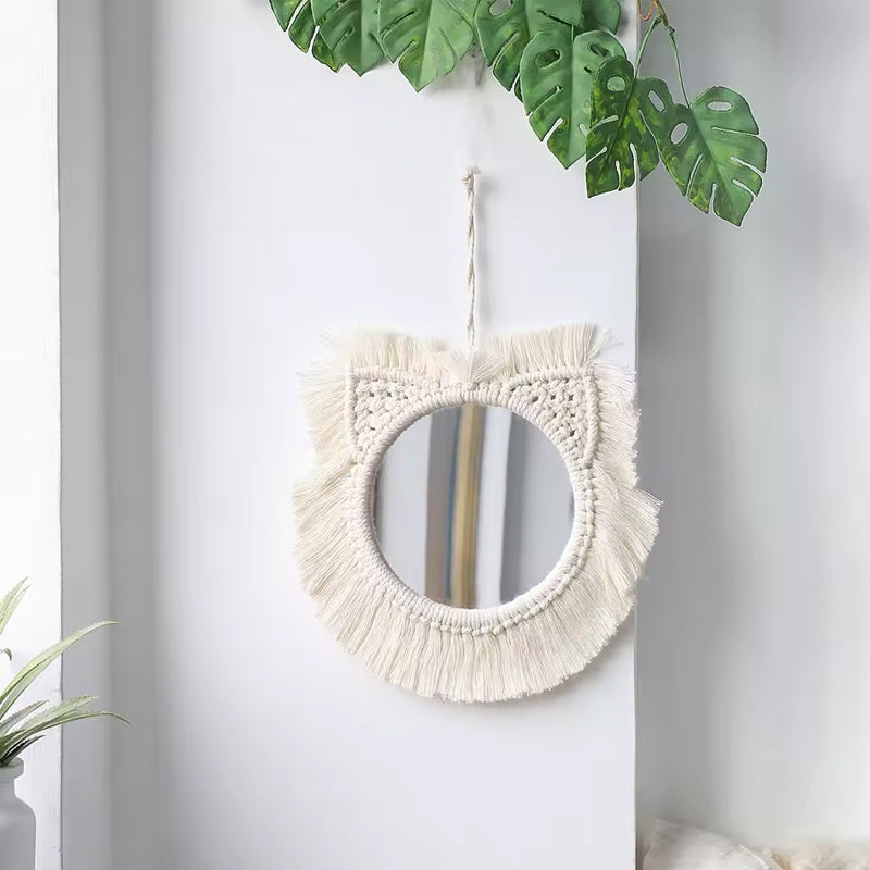 Espejo de Pared de Macramé Boho