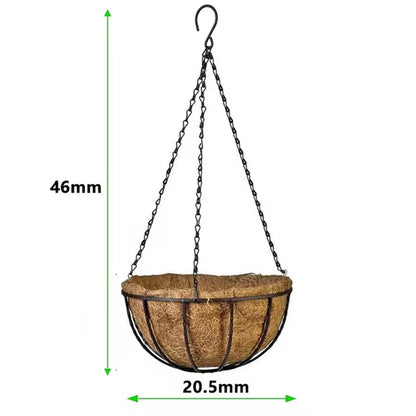Jardinera Colgante con Revestimiento de Coco