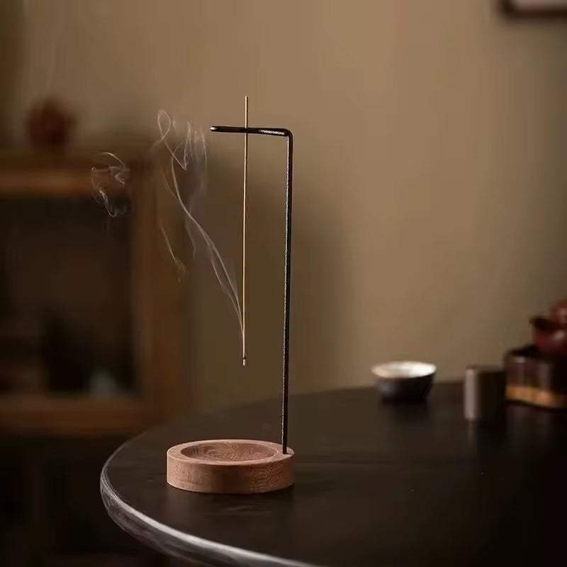 Quemador de Incienso y Bandeja de Madera Creativo Invertido