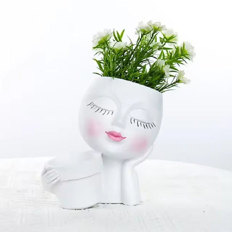 Jardinera con Cara de Niña