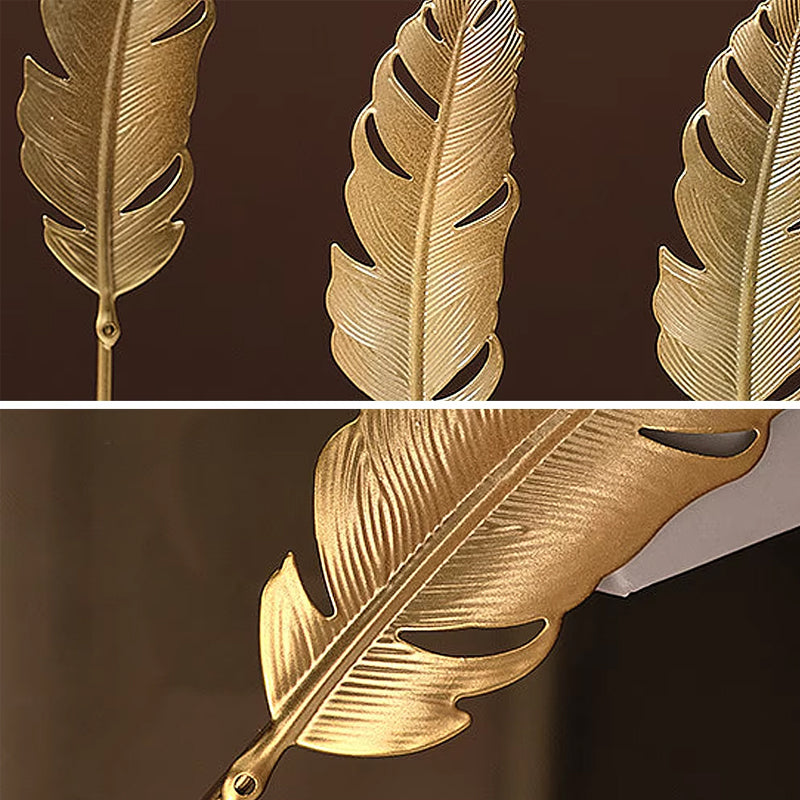 Gold Ginkgo Leaf Sculpture