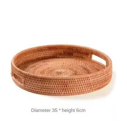 Cesta de Mimbre Tejida a Mano