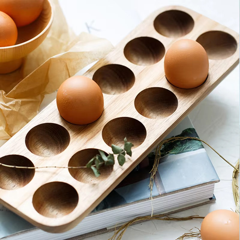 Caja de Madera Japonesa para Guardar Huevos