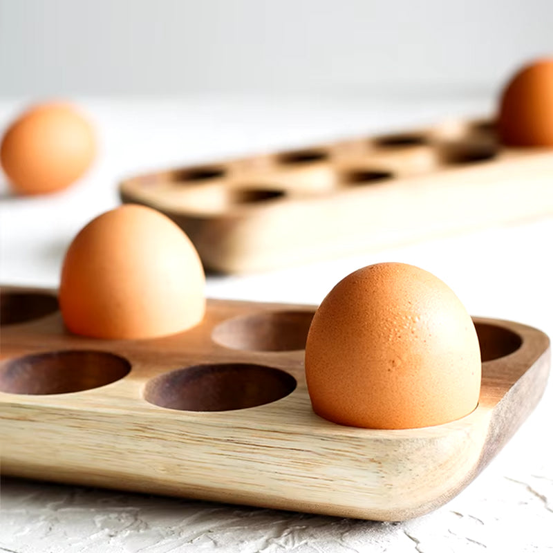 Caja de Madera Japonesa para Guardar Huevos
