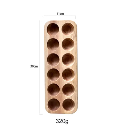 Caja de Madera Japonesa para Guardar Huevos