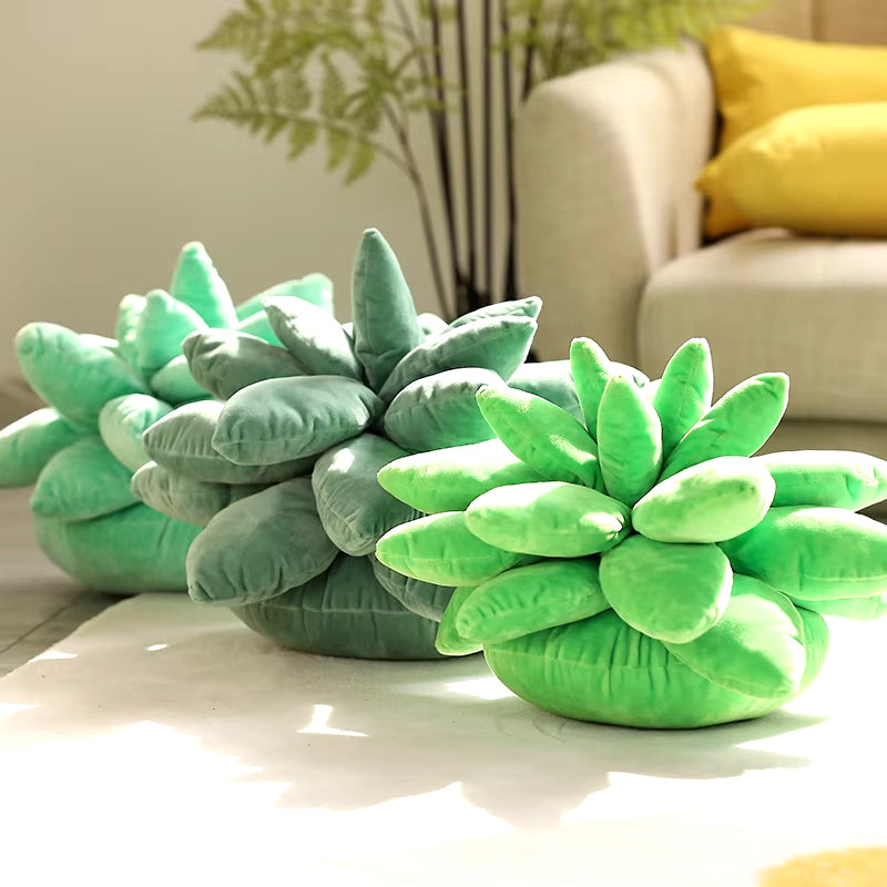 Cojín de Peluche Suculenta Realista