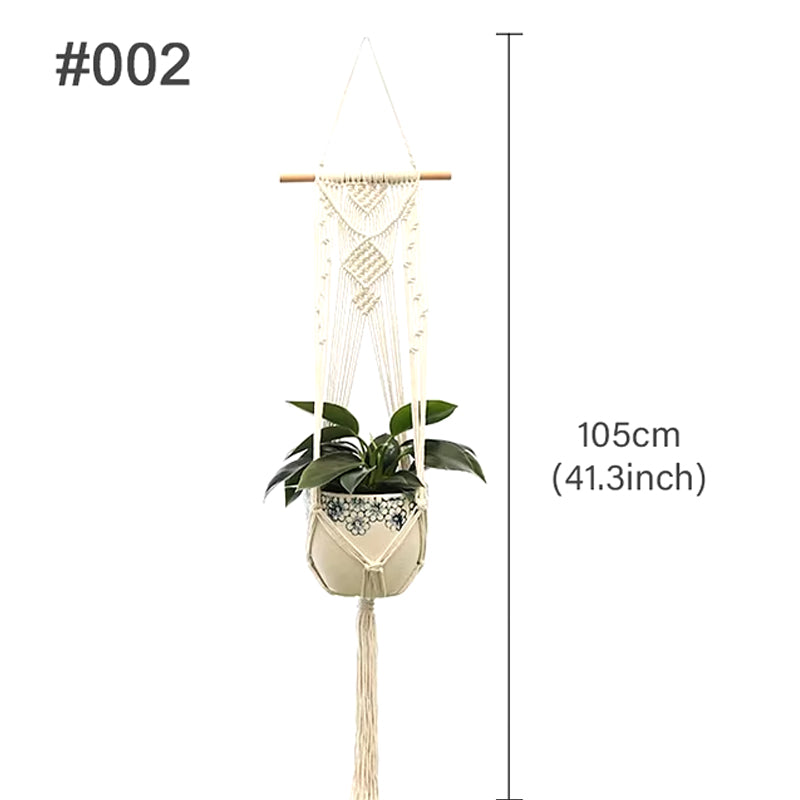 Macetero Colgante de Macramé