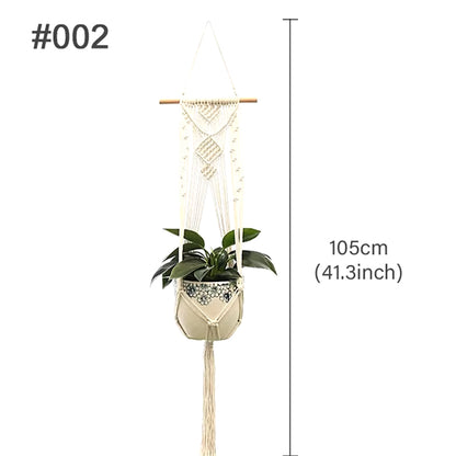 Macetero Colgante de Macramé