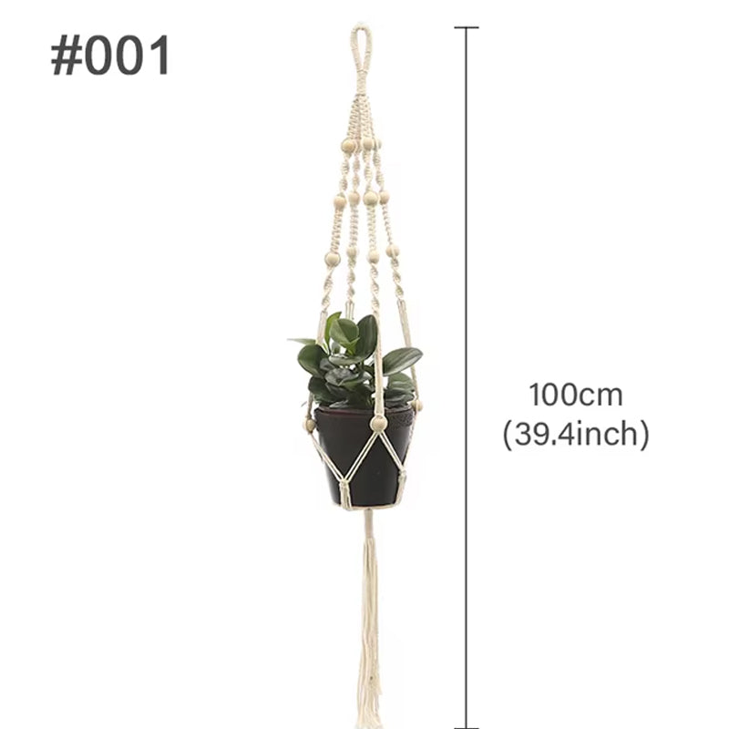Macetero Colgante de Macramé
