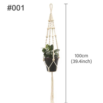 Macetero Colgante de Macramé