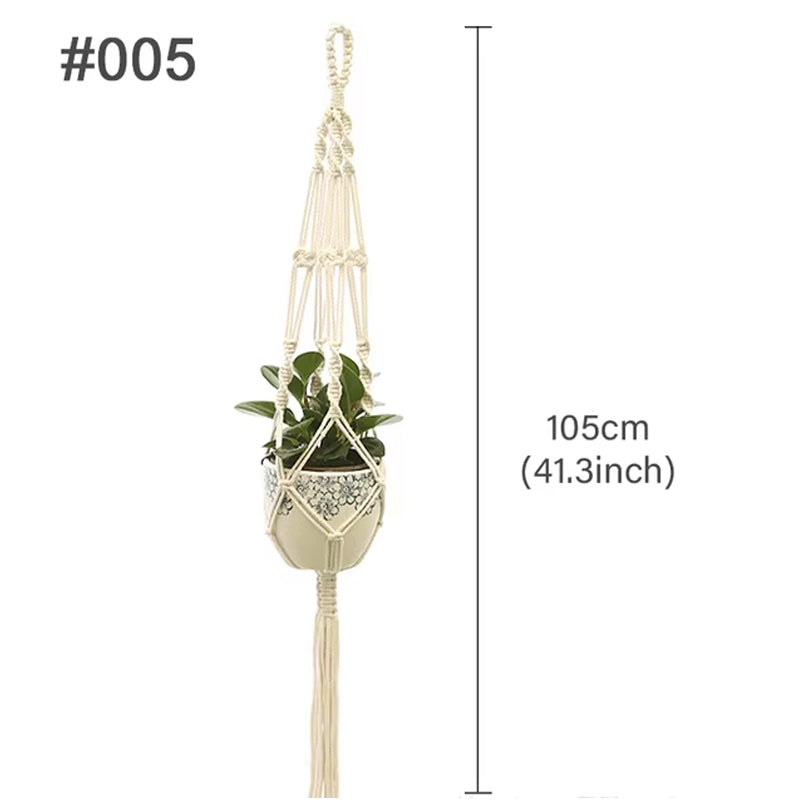 Macetero Colgante de Macramé