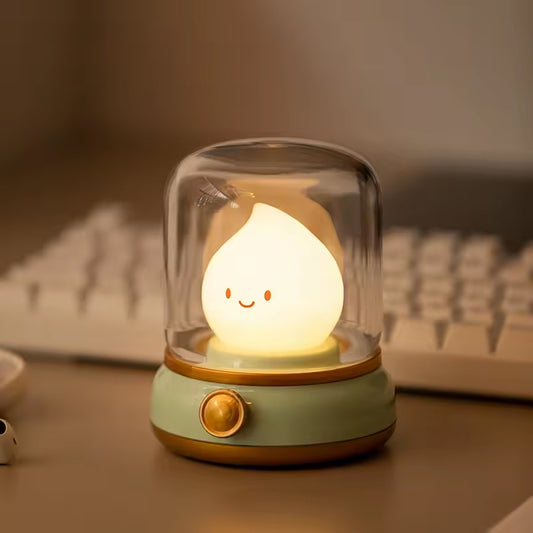 Mini lámpara de noche LED de escritorio, recargable por USB