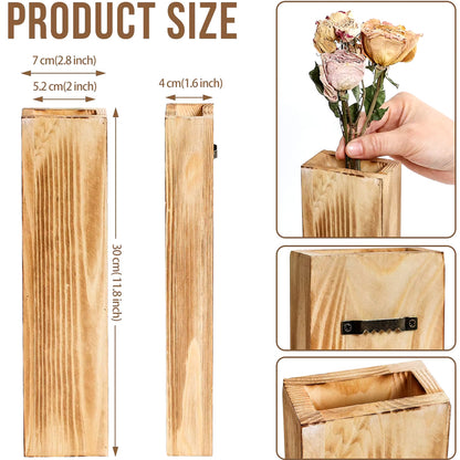 Modern Wood Hanging Vase