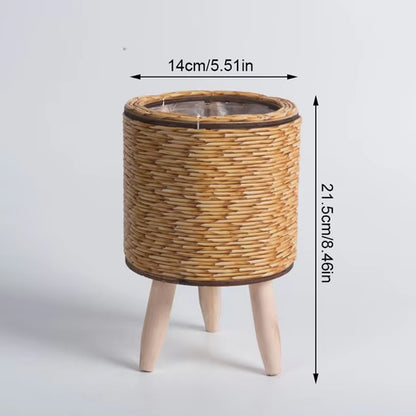 Cesta Nórdica de Ratán para Flores