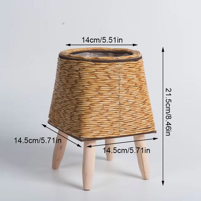 Cesta Nórdica de Ratán para Flores