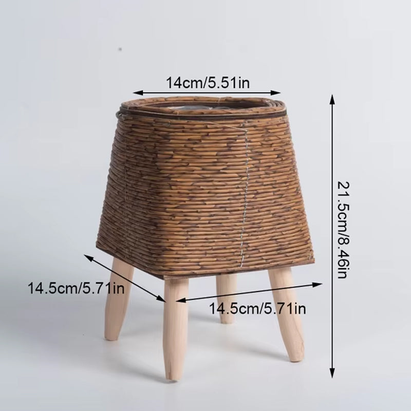 Cesta Nórdica de Ratán para Flores