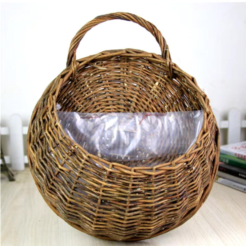 Cesta Jardinera de Pared de Ratán