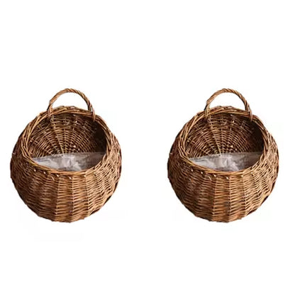 Cesta Jardinera de Pared de Ratán
