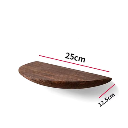 Semicircle Wooden Wall Shelf