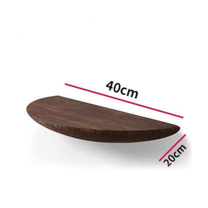 Semicircle Wooden Wall Shelf