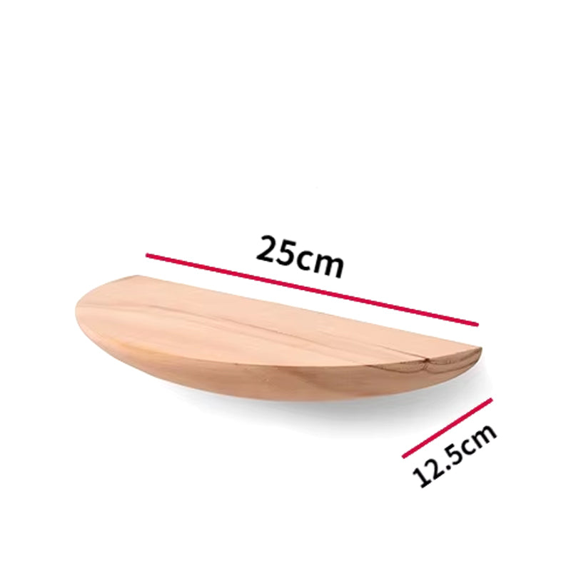 Semicircle Wooden Wall Shelf
