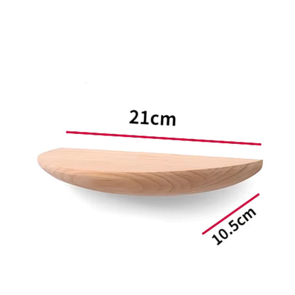 Semicircle Wooden Wall Shelf