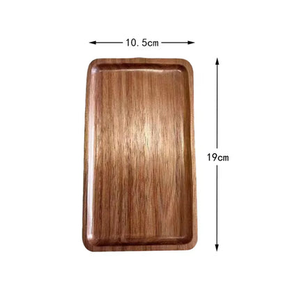Solid Wood Dessert Plate