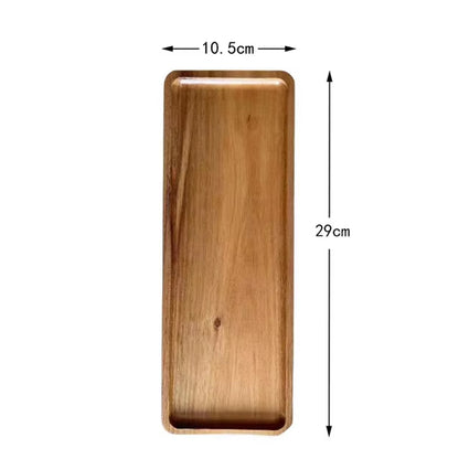 Solid Wood Dessert Plate