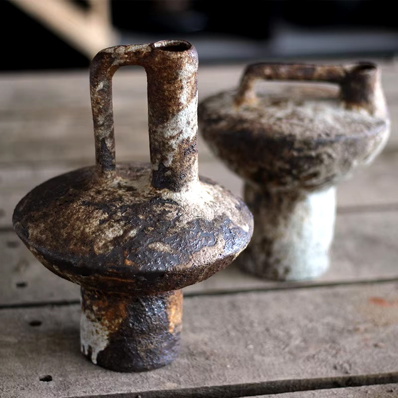 Vase Cerámico Wabi-Sabi Vintage