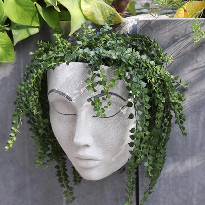 Jardinera de Pared con Forma de Cara