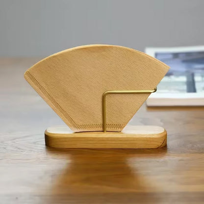 Soporte de Papel de Filtro de Nogal