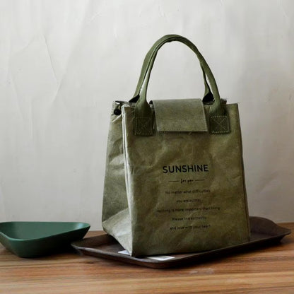 Bolsa de Papel Impermeable y Aislante para Almuerzo