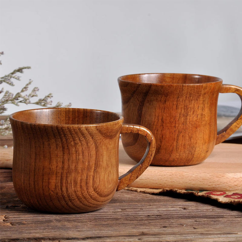 Wooden Big Belly Mug